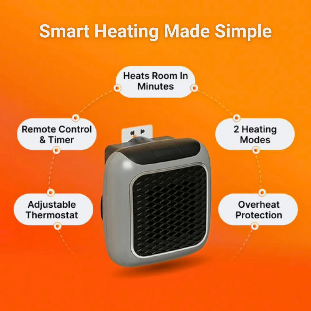 Heater Helper Mini Pro™ | Plug-In Ceramic Room Heater
